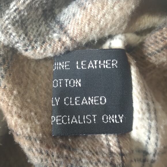 Neutral Territory Vest Men's Medium leather suede flannel Western Waistcoat - Picture 12 of 12